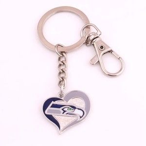 NFL Heart Keychain Seahawks